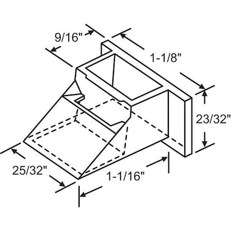 Strybuc Black Top Sash Guide 60-629